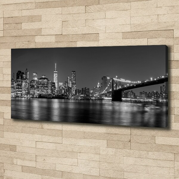 Canvas wall art Manhattan at night