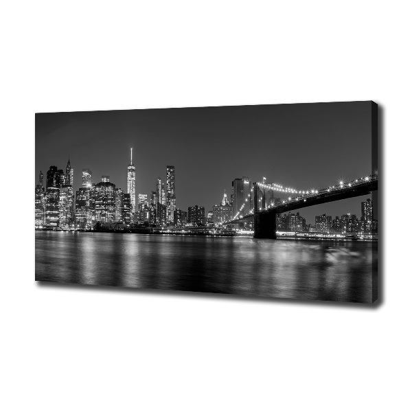 Canvas wall art Manhattan at night