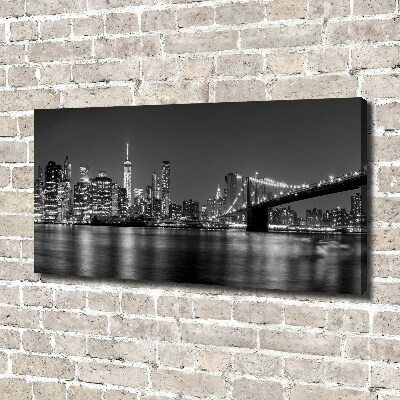 Canvas wall art Manhattan at night