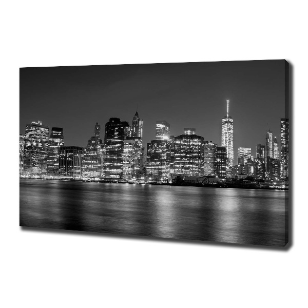 Canvas wall art Manhattan at night