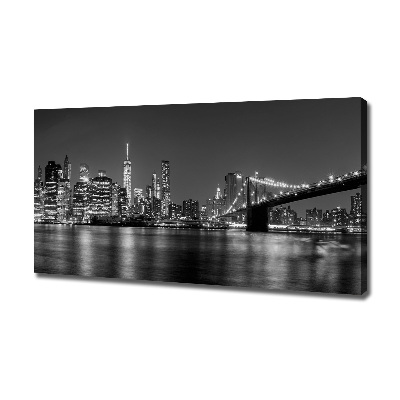 Canvas wall art Manhattan at night