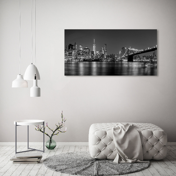 Canvas wall art Manhattan at night