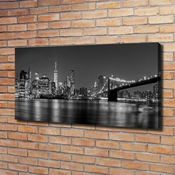 Canvas wall art Manhattan at night