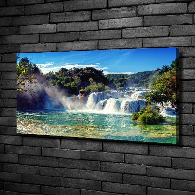 Canvas wall art KRKA waterfalls