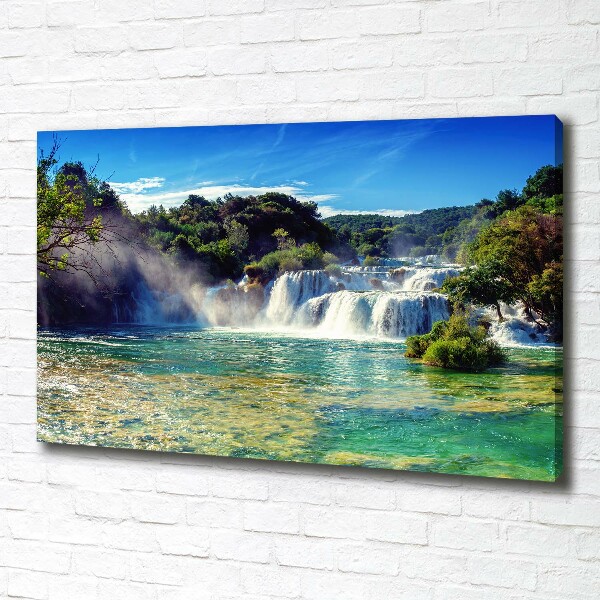 Canvas wall art KRKA waterfalls