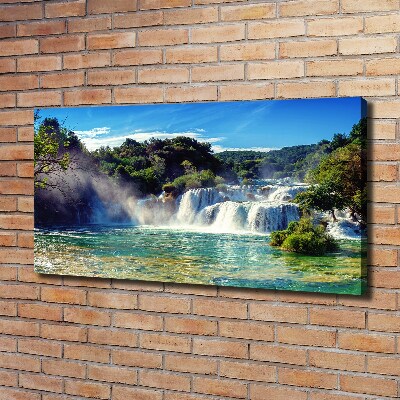 Canvas wall art KRKA waterfalls