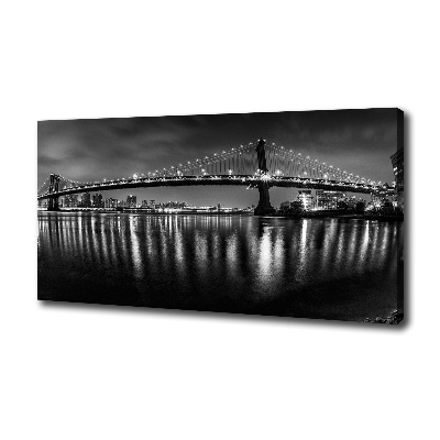 Canvas wall art Manhattan at night