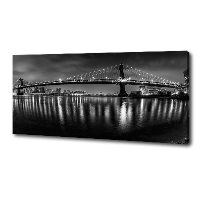 Canvas wall art Manhattan at night