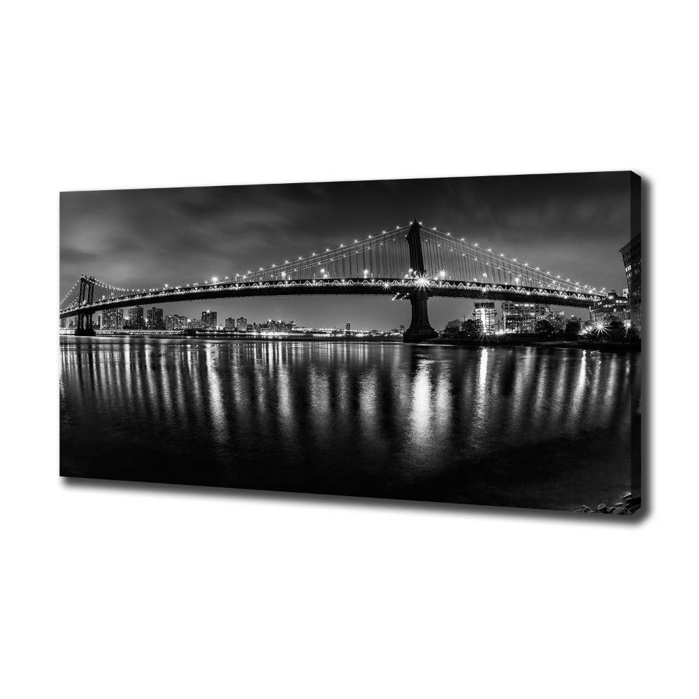 Canvas wall art Manhattan at night