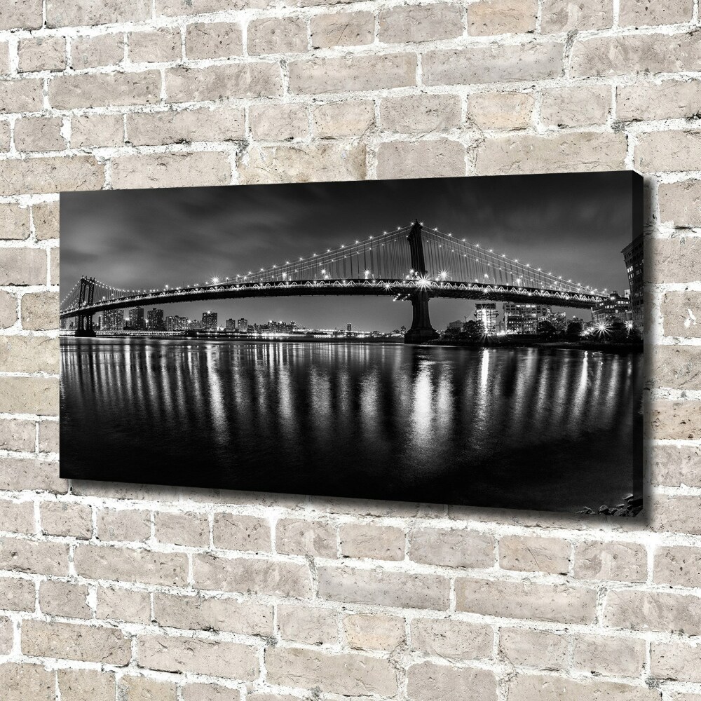 Canvas wall art Manhattan at night