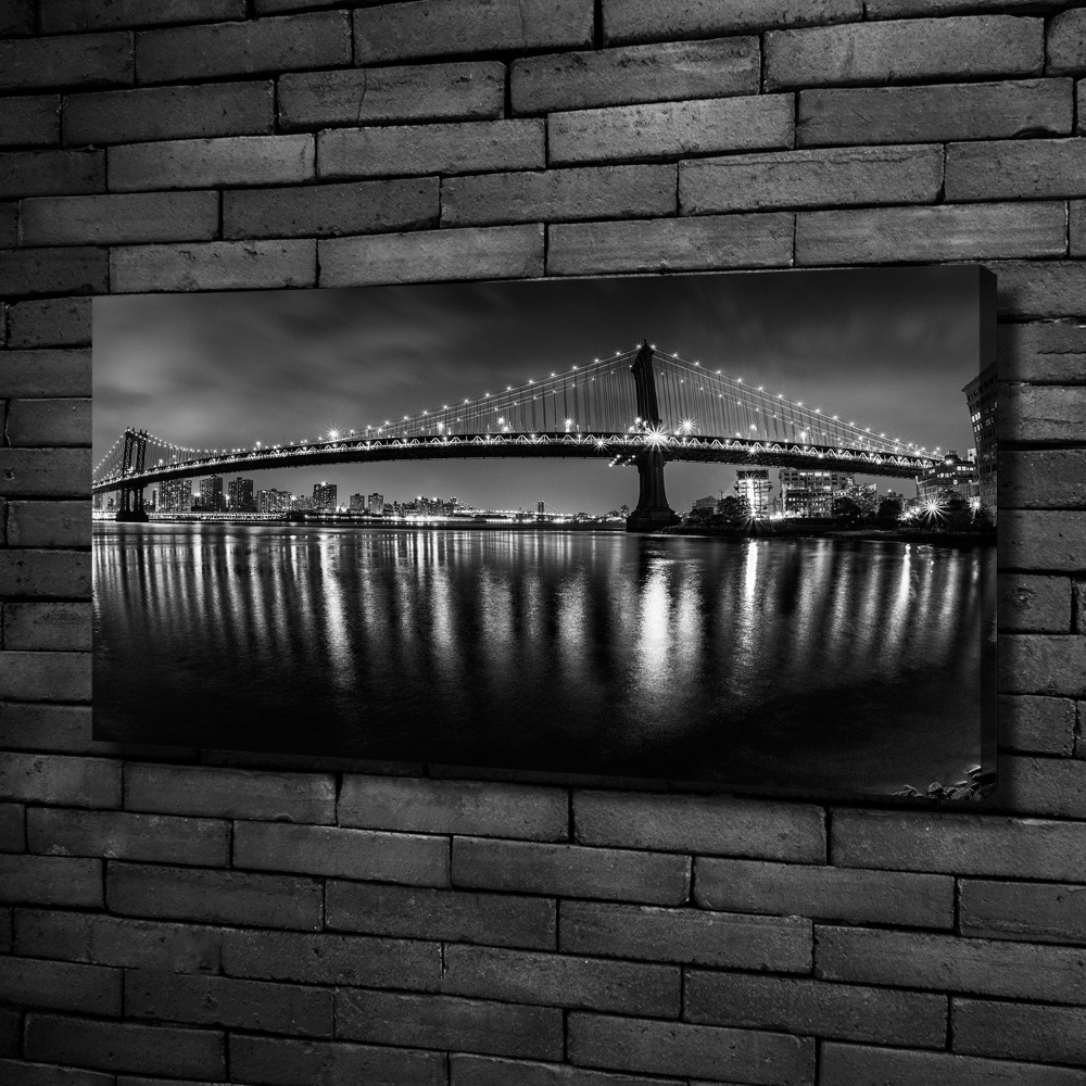 Canvas wall art Manhattan at night