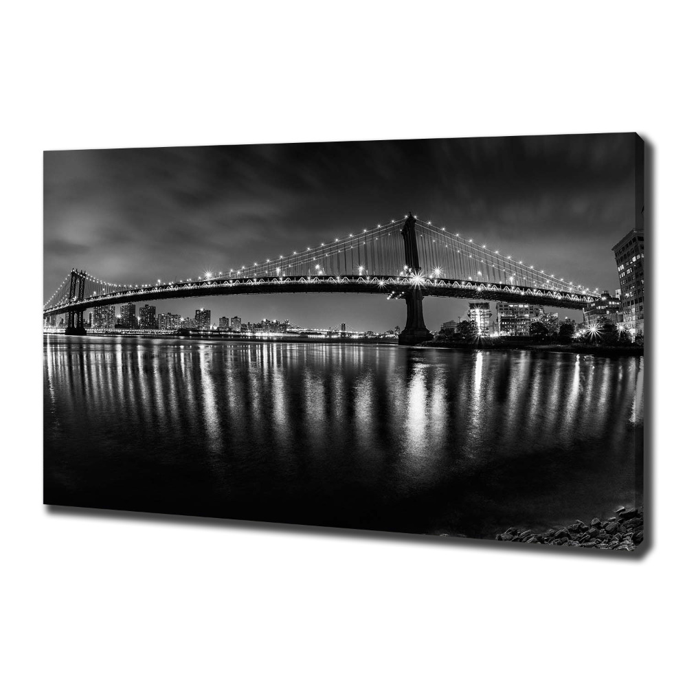 Canvas wall art Manhattan at night