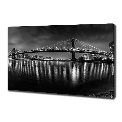 Canvas wall art Manhattan at night