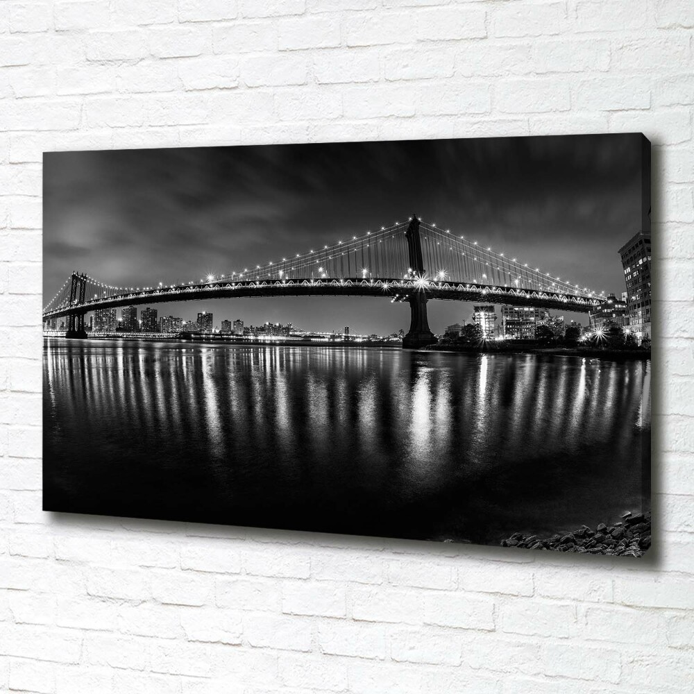 Canvas wall art Manhattan at night