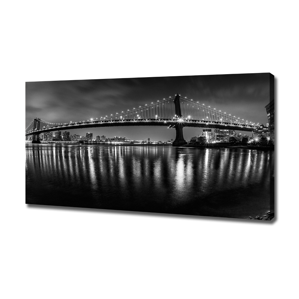 Canvas wall art Manhattan at night