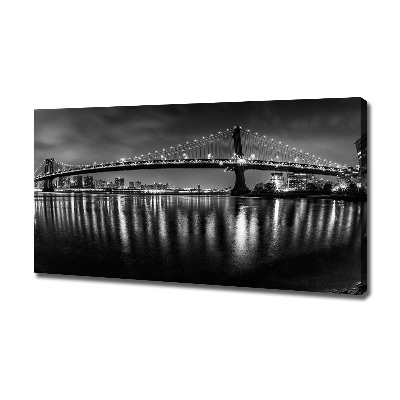 Canvas wall art Manhattan at night