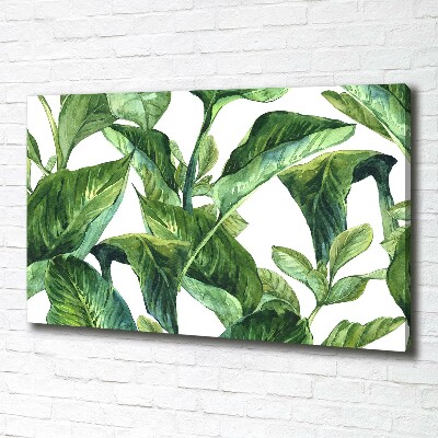 Canvas wall art Leaves