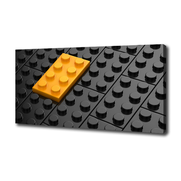 Canvas wall art Lego bricks