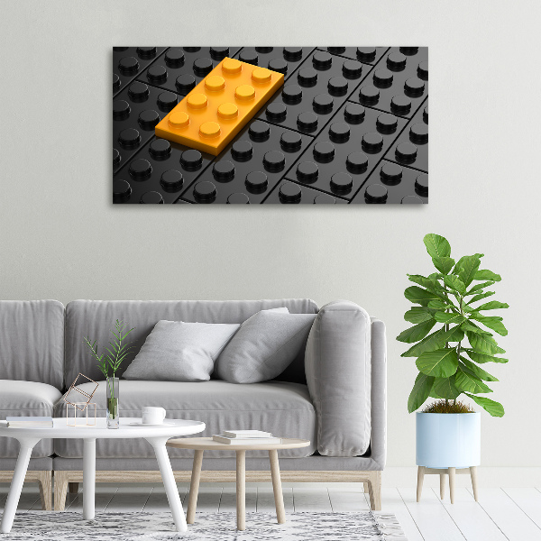 Canvas wall art Lego bricks