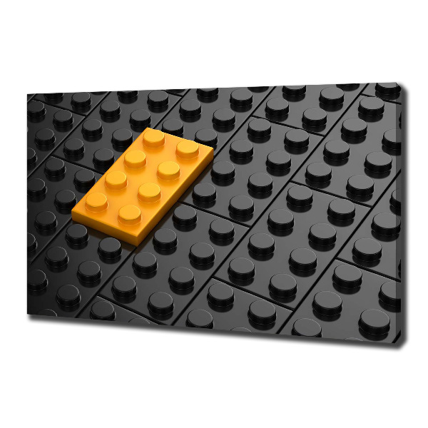 Canvas wall art Lego bricks