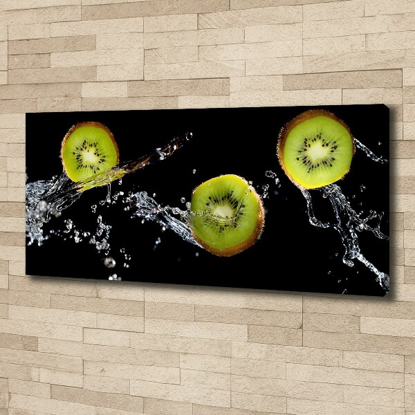 Canvas wall art Kiwi and water