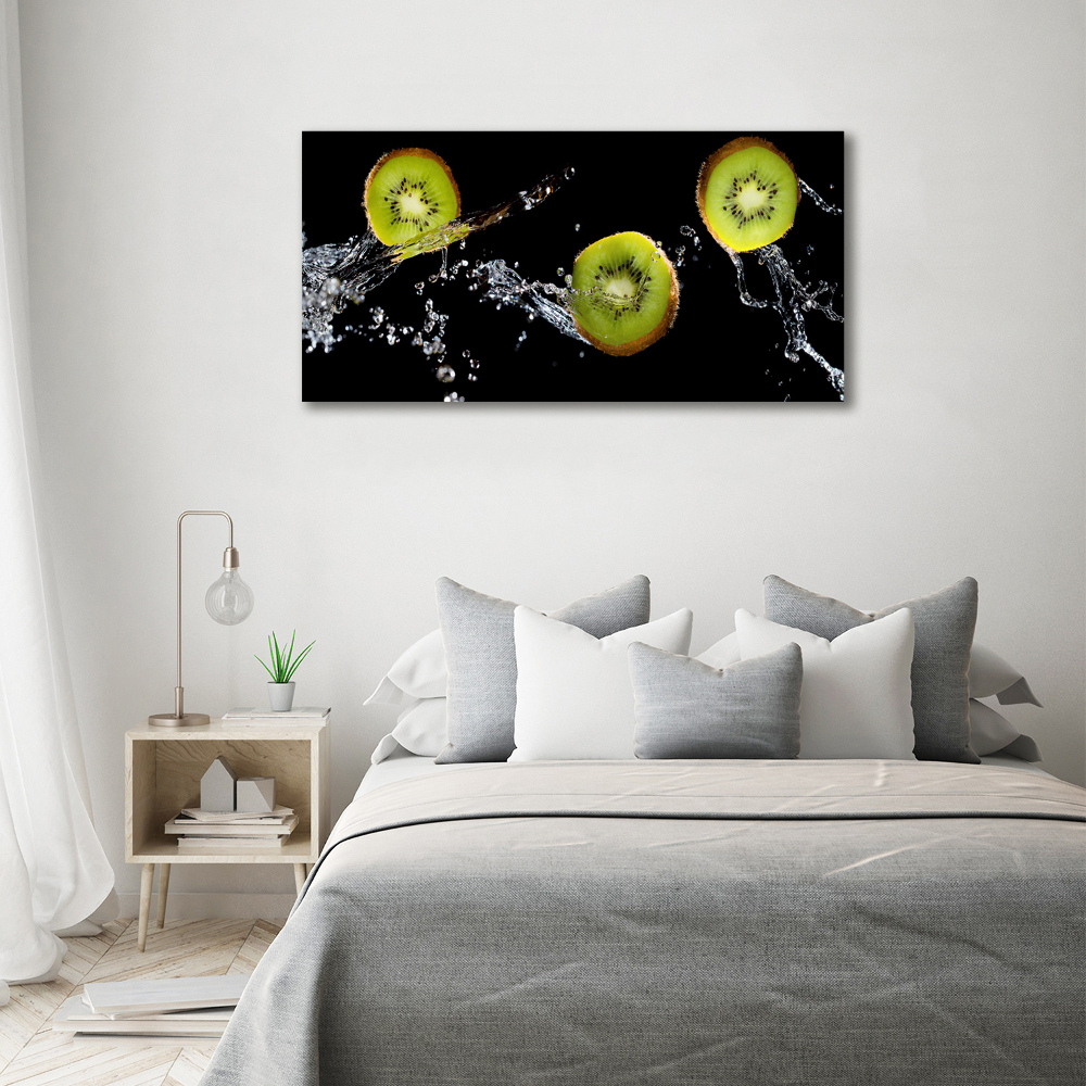 Canvas wall art Kiwi and water