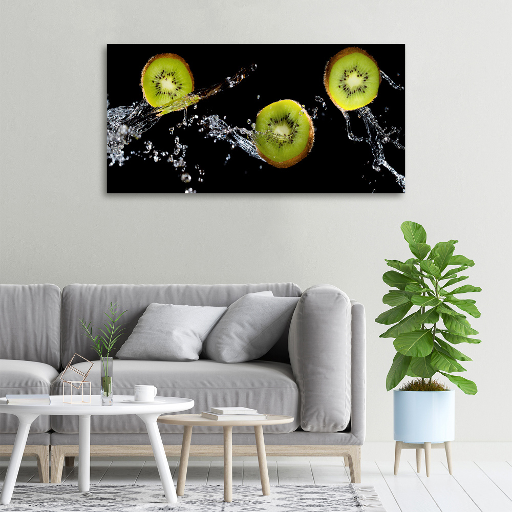 Canvas wall art Kiwi and water