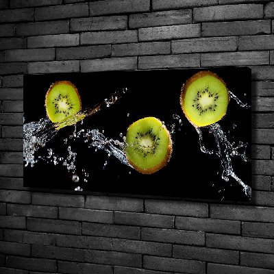 Canvas wall art Kiwi and water