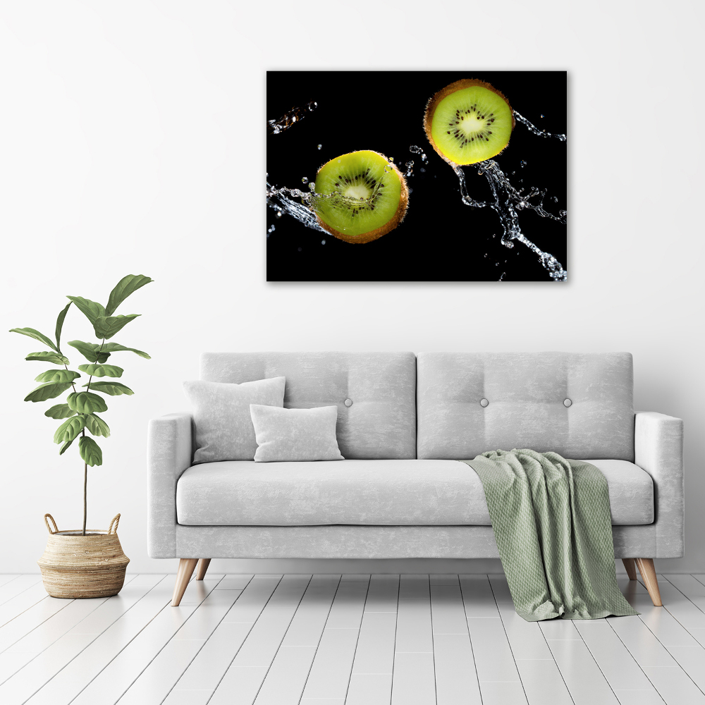 Canvas wall art Kiwi and water