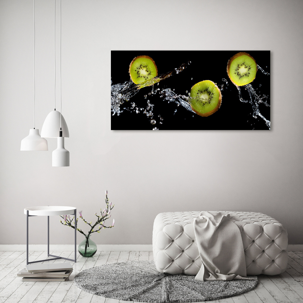 Canvas wall art Kiwi and water