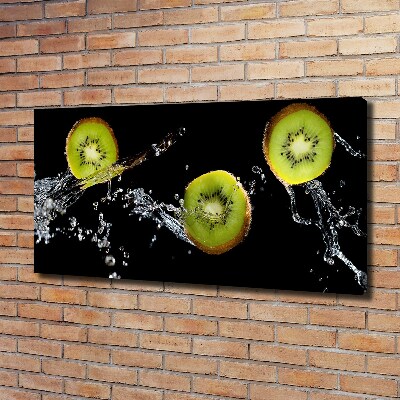 Canvas wall art Kiwi and water