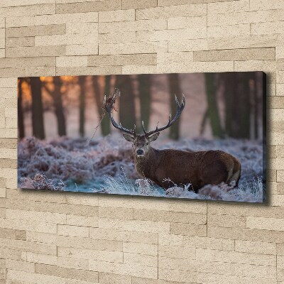 Canvas wall art Deer about the east