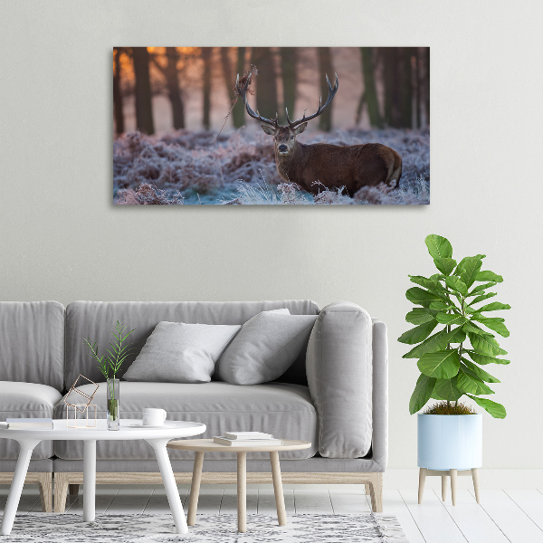 Canvas wall art Deer about the east