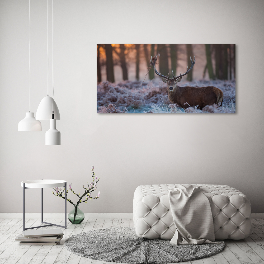 Canvas wall art Deer about the east