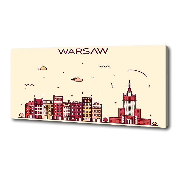 Canvas wall art Warsaw Poland