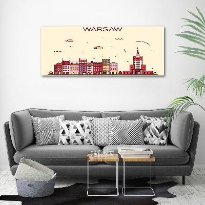 Canvas wall art Warsaw Poland