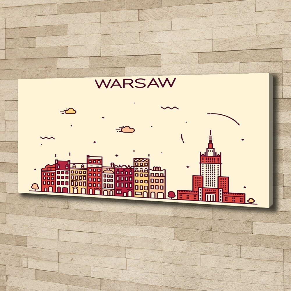 Canvas wall art Warsaw Poland