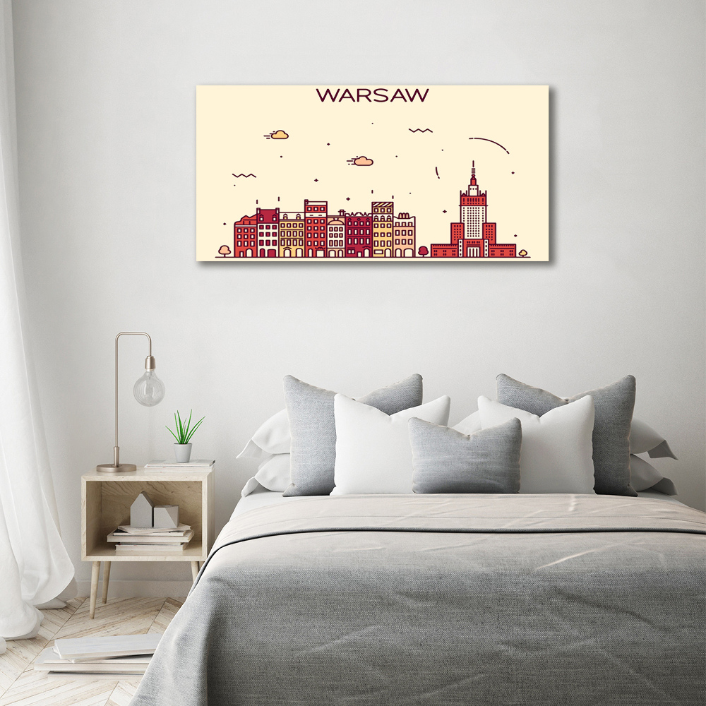 Canvas wall art Warsaw Poland