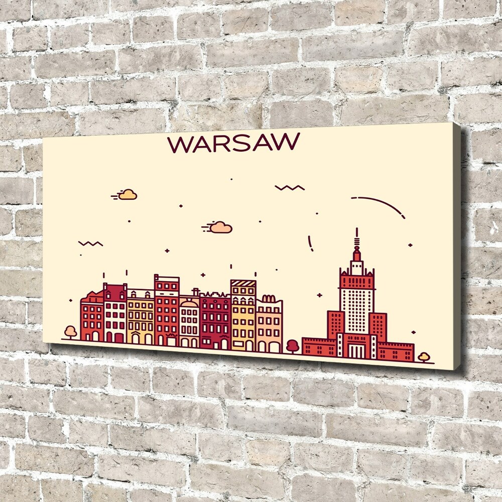 Canvas wall art Warsaw Poland