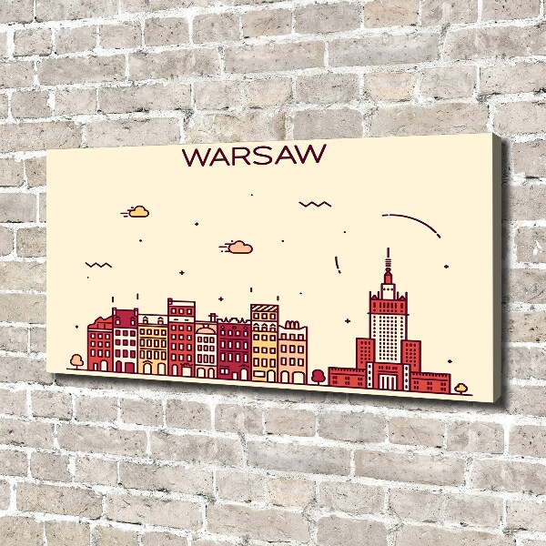 Canvas wall art Warsaw Poland