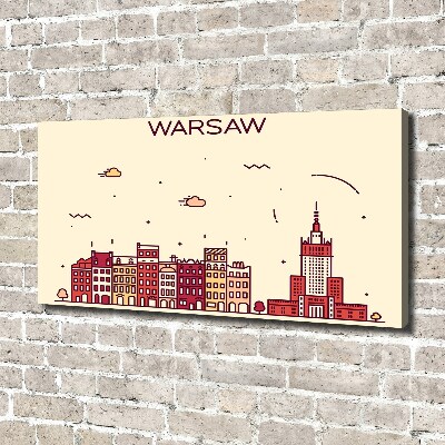 Canvas wall art Warsaw Poland