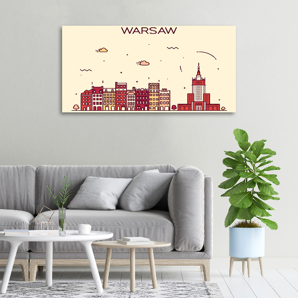 Canvas wall art Warsaw Poland