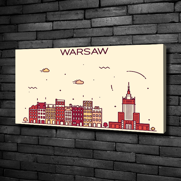 Canvas wall art Warsaw Poland