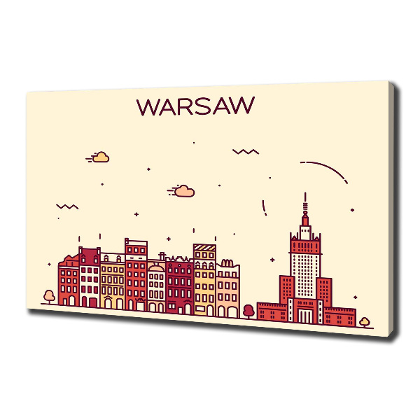 Canvas wall art Warsaw Poland