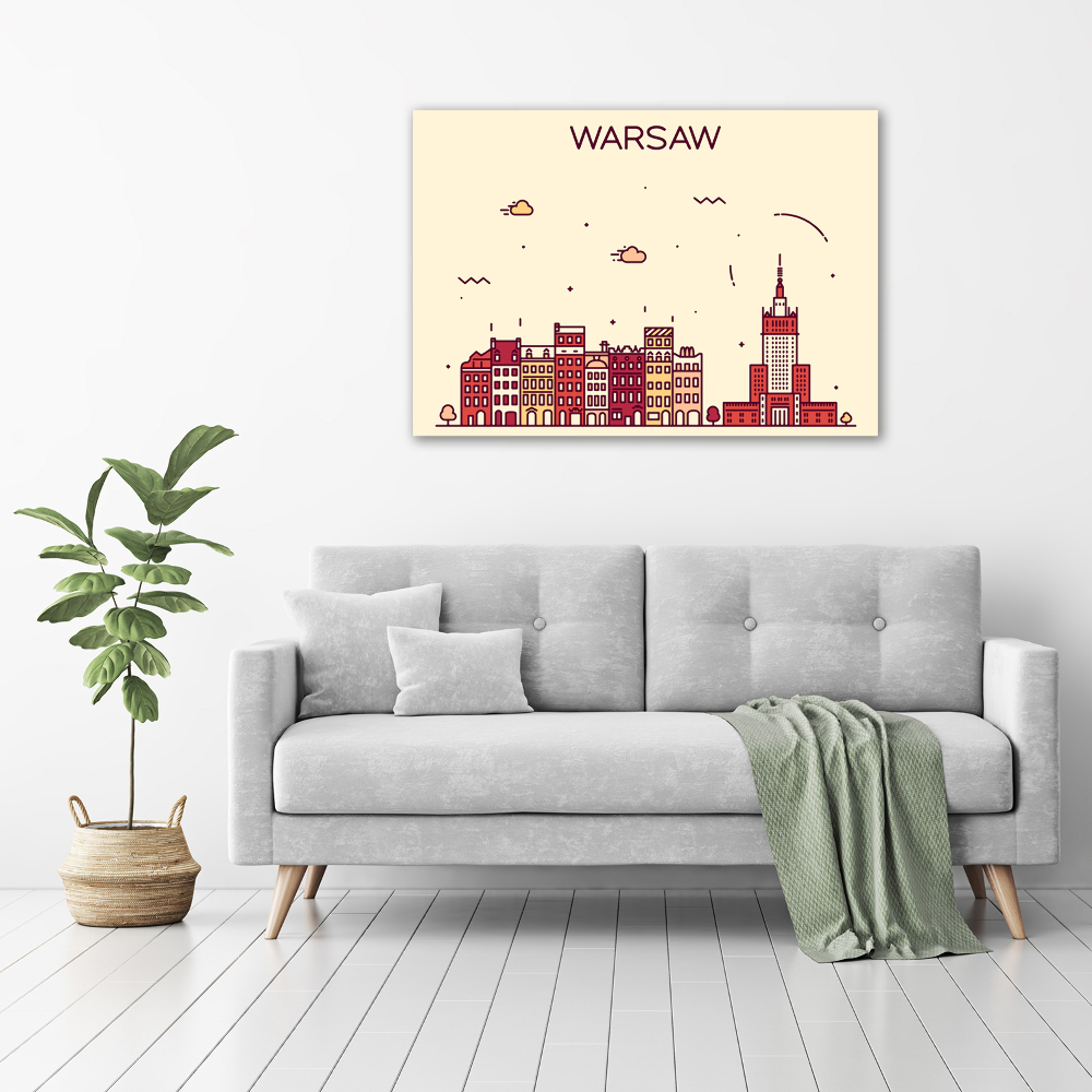 Canvas wall art Warsaw Poland