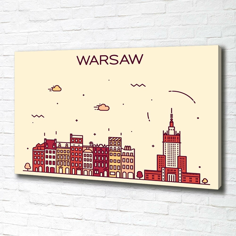 Canvas wall art Warsaw Poland