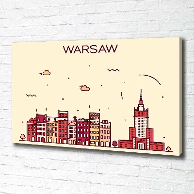 Canvas wall art Warsaw Poland