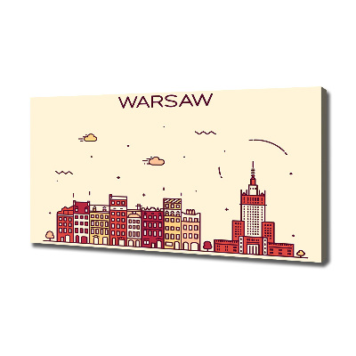 Canvas wall art Warsaw Poland