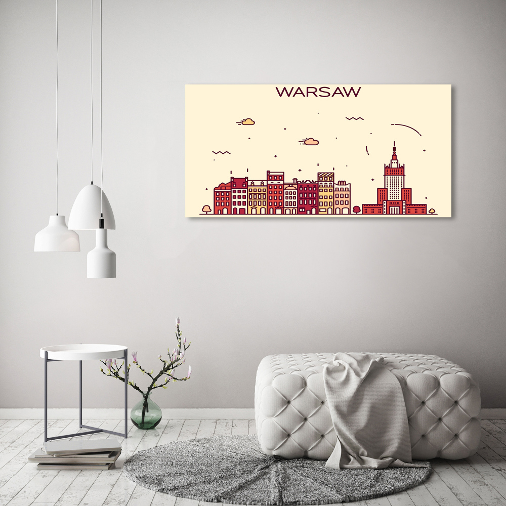 Canvas wall art Warsaw Poland