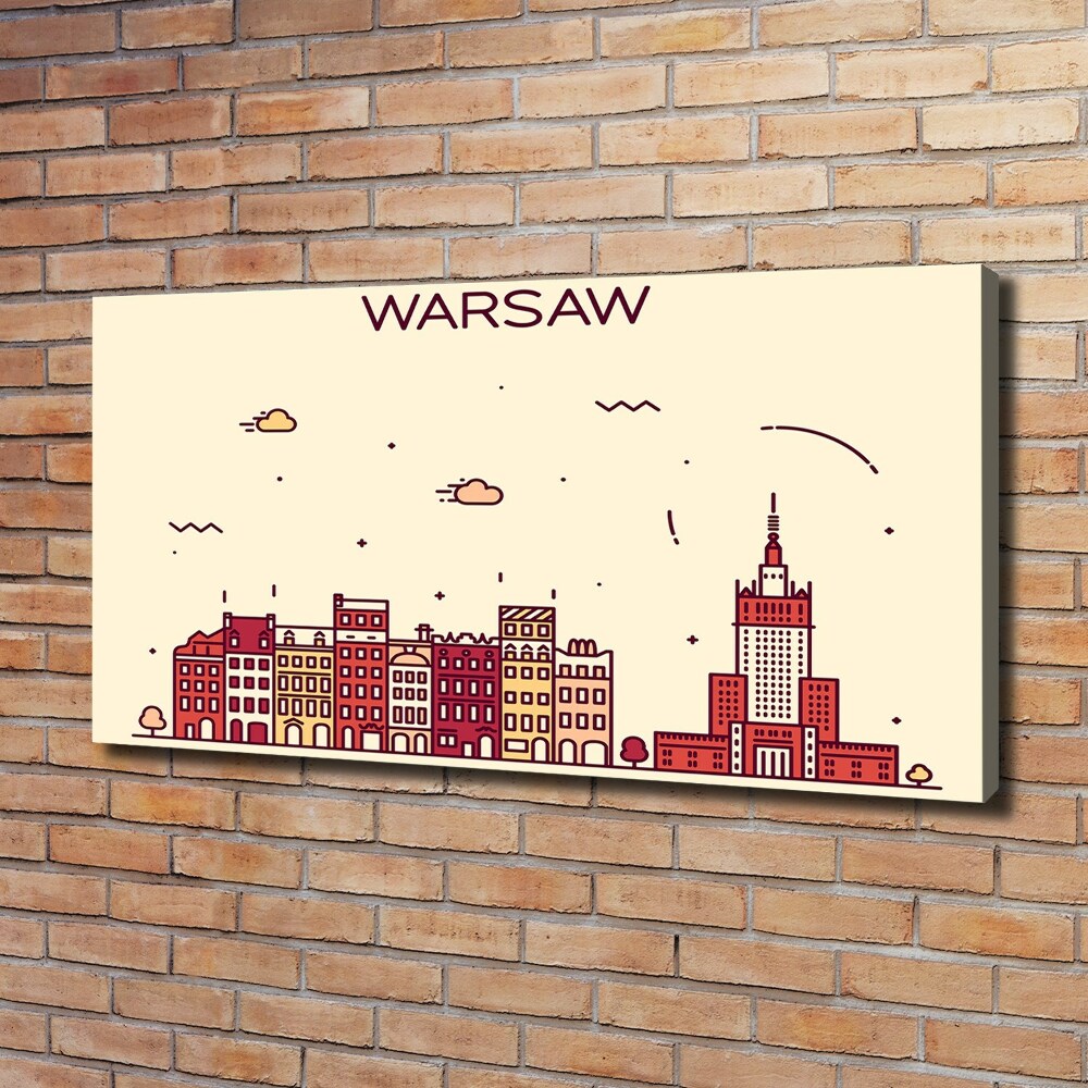 Canvas wall art Warsaw Poland